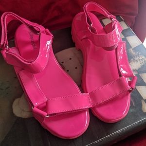Pink Jeffrey Campbell sandles
